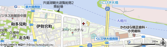 島根県松江市御手船場町周辺の地図