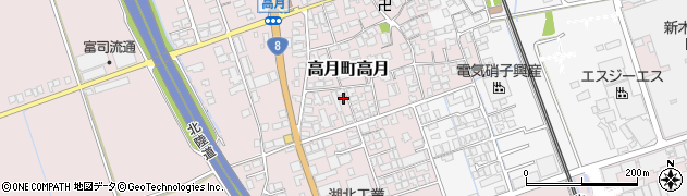 滋賀県長浜市高月町高月1642周辺の地図