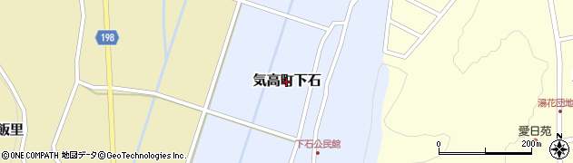 鳥取県鳥取市気高町下石周辺の地図