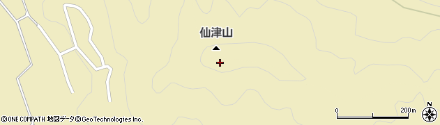 仙津山周辺の地図