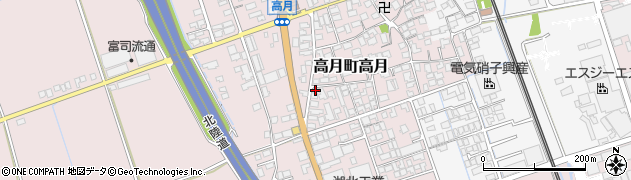 滋賀県長浜市高月町高月169周辺の地図