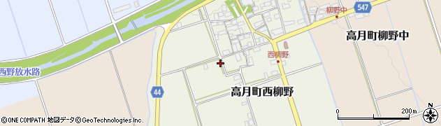 滋賀県長浜市高月町西柳野周辺の地図