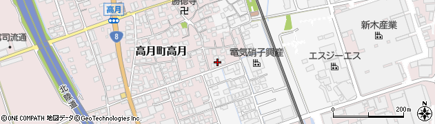 滋賀県長浜市高月町高月103周辺の地図