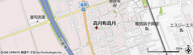 滋賀県長浜市高月町高月168周辺の地図