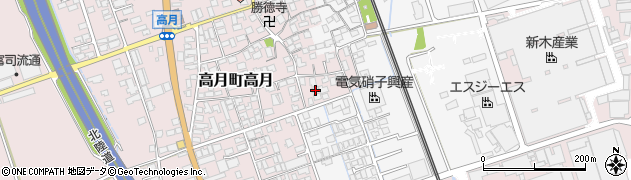 滋賀県長浜市高月町高月101周辺の地図