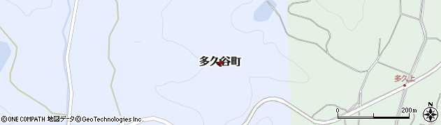 島根県出雲市多久谷町周辺の地図