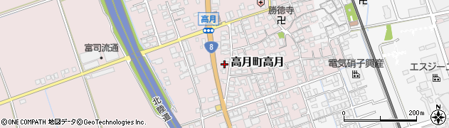 滋賀県長浜市高月町高月184周辺の地図