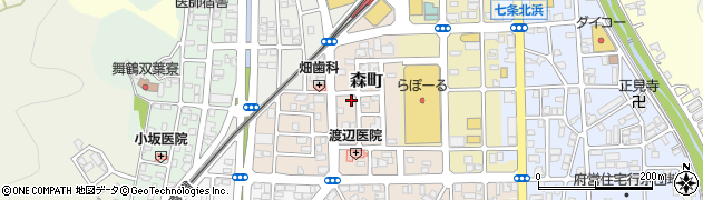 京都府舞鶴市森町周辺の地図