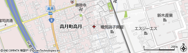 滋賀県長浜市高月町高月100周辺の地図