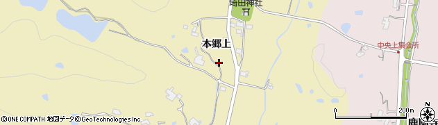 島根県出雲市園町（本郷上）周辺の地図
