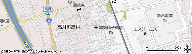 滋賀県長浜市高月町高月97周辺の地図