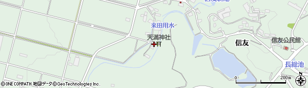岐阜県美濃加茂市下米田町信友43周辺の地図