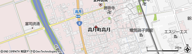 滋賀県長浜市高月町高月135周辺の地図