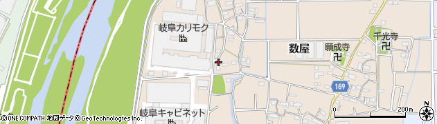 岐阜県本巣市数屋933周辺の地図