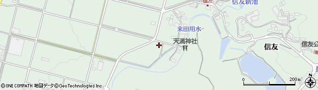 岐阜県美濃加茂市下米田町信友13周辺の地図