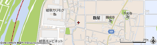 岐阜県本巣市数屋270周辺の地図