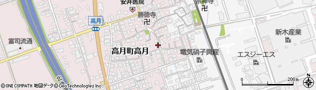 滋賀県長浜市高月町高月121周辺の地図