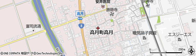 滋賀県長浜市高月町高月136周辺の地図