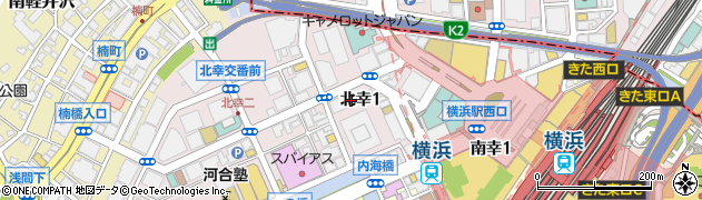 神奈川県横浜市西区北幸1丁目10周辺の地図