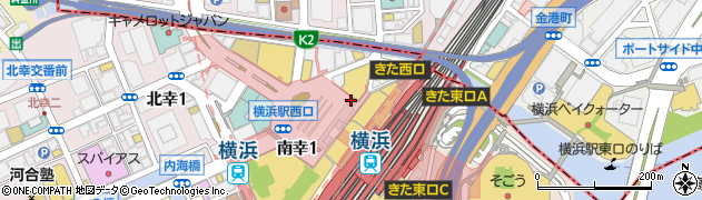 オリックスレンタカー横浜西口店周辺の地図