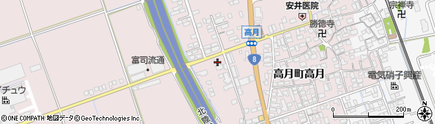 滋賀県長浜市高月町高月1332周辺の地図