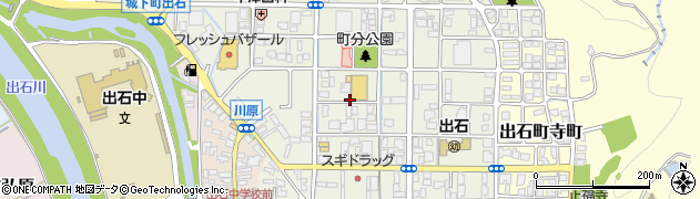 兵庫県豊岡市出石町町分周辺の地図