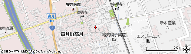 滋賀県長浜市高月町高月81周辺の地図