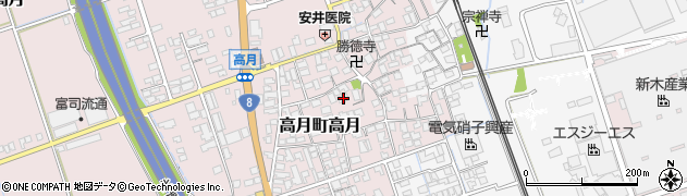 滋賀県長浜市高月町高月126周辺の地図