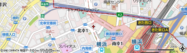 神奈川県横浜市西区北幸1丁目周辺の地図