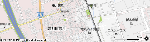 滋賀県長浜市高月町高月77周辺の地図