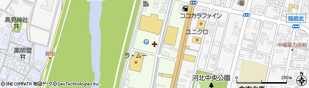 鳥取県倉吉市河北町周辺の地図