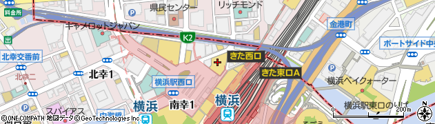 横浜モアーズ周辺の地図
