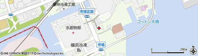 横浜中央市場内郵便局 ＡＴＭ周辺の地図