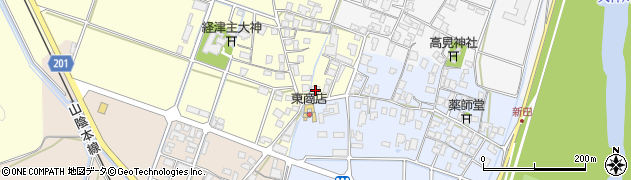 鳥取県倉吉市井手畑3周辺の地図