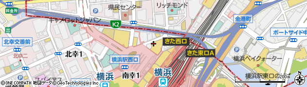 焼肉トラジ 横浜モアーズ店周辺の地図