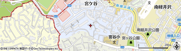 神奈川県横浜市西区宮ケ谷周辺の地図