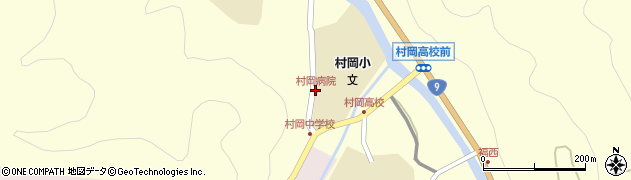村岡病院周辺の地図