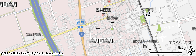 滋賀県長浜市高月町高月140周辺の地図