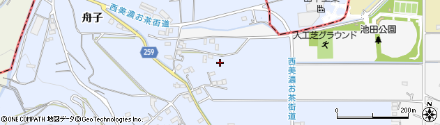 岐阜県池田町（揖斐郡）舟子周辺の地図