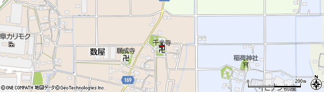 岐阜県本巣市数屋548周辺の地図