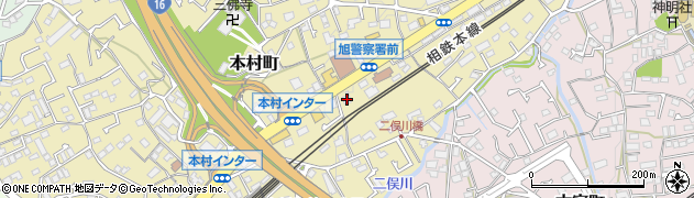 神奈川県横浜市旭区本村町32周辺の地図
