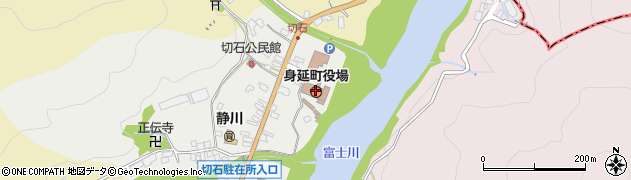 身延町役場　総務課周辺の地図
