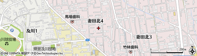 神奈川県厚木市妻田北4丁目周辺の地図
