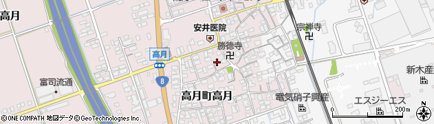 滋賀県長浜市高月町高月144周辺の地図