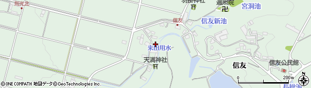 岐阜県美濃加茂市下米田町信友53周辺の地図