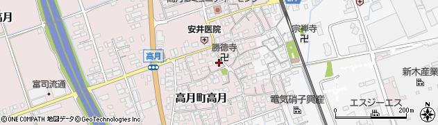 滋賀県長浜市高月町高月147周辺の地図