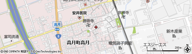 滋賀県長浜市高月町高月64周辺の地図