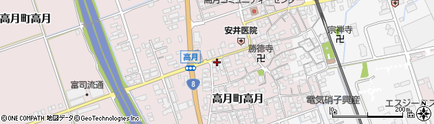 滋賀県長浜市高月町高月194周辺の地図