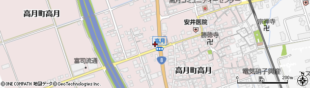 滋賀県長浜市高月町高月1184周辺の地図