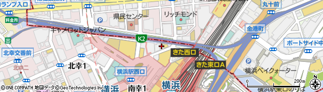 神奈川県横浜市西区北幸1丁目1-5周辺の地図